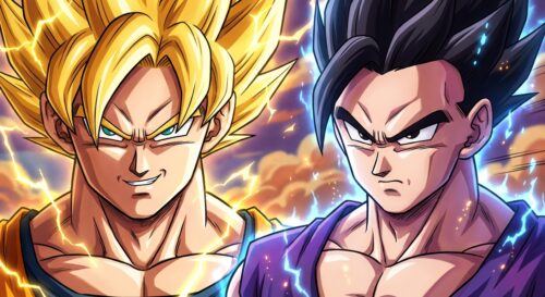 ontdek toriyama's originele visie en waarom sangohan nooit de kans kreeg om krachtiger te worden dan goku in deze exclusieve onthulling.