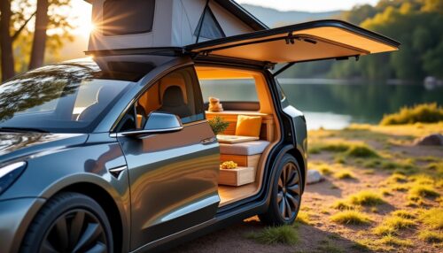 ontdek hoe de tesla model 3 getransformeerd wordt tot een innovatieve camper en wat dit betekent voor avontuur en duurzaamheid onderweg.